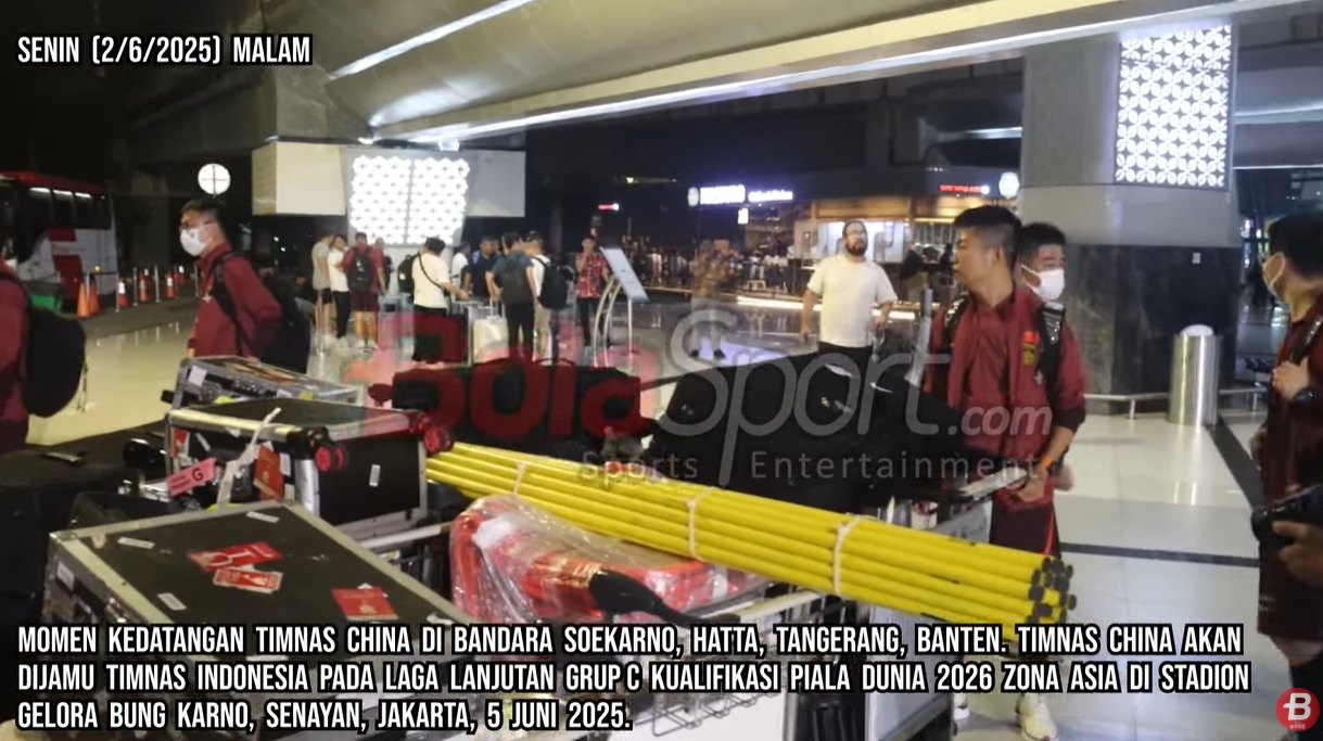 印尼媒體9分鐘跟拍國足抵達視頻，不由感嘆：裝備齊整！