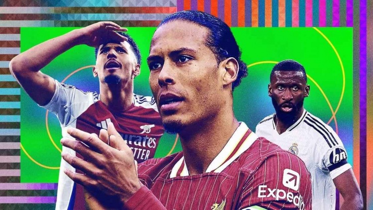 ESPN年度10大中后衛(wèi)：范迪克當選最佳，阿森納2將前4，呂迪格第3