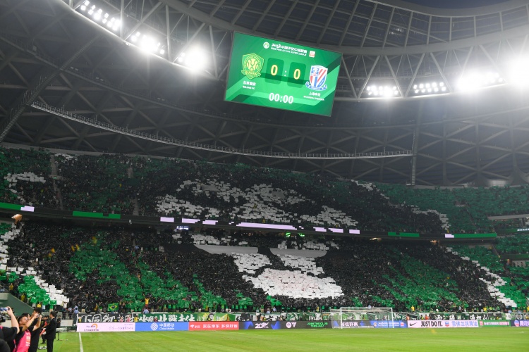 北青：京滬戰(zhàn)工體將展現(xiàn)全場(chǎng)TIFO，圖案將從一層延伸到三層